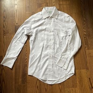 Brooks Brothers White Mens Dress Shirt - 14.5 / 32